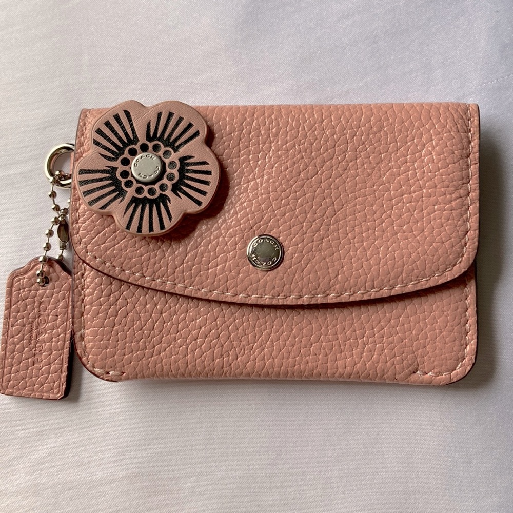 Coach tea rose card holder - Picture 2 of 7